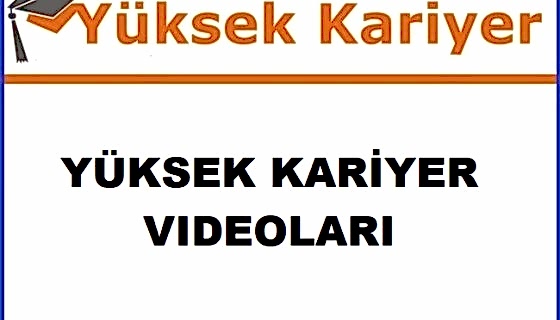 YÜKSEK KARİYER EĞİTİM KURUMLARI 2021 VİDEO