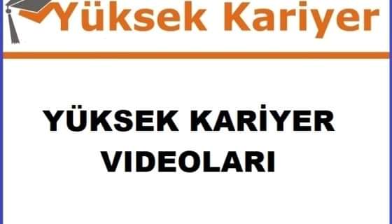 YÜKSEK KARİYER EĞİTİM KURUMU VİDEO 2019